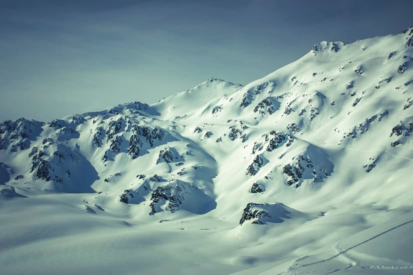 Snowy landscape view of Hochfugen ski resort in winter